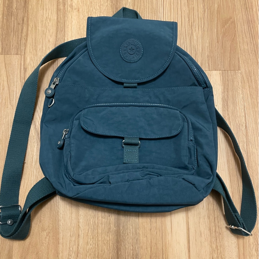 Kipling Queenie Small Backpack in Night Teal Tonal